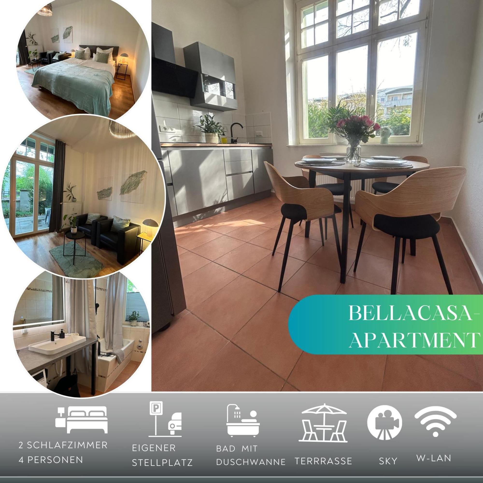 Mintara Komfort Apartment Mit Grill -Terrasse, Sky Und Parkplatz Magdeburg Dış mekan fotoğraf
